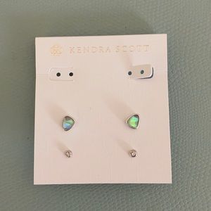 Kendra Scott Ivy Stud Earrings iridescent abalone
